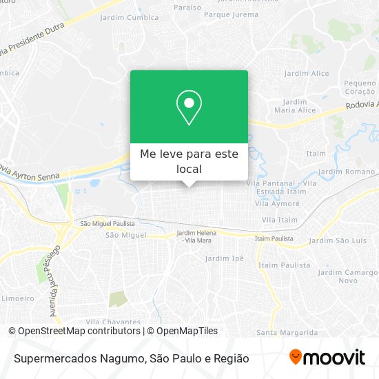 Supermercados Nagumo mapa