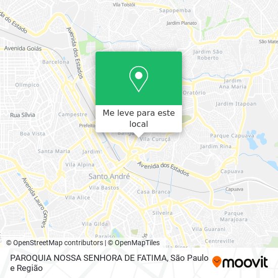 PAROQUIA NOSSA SENHORA DE FATIMA mapa