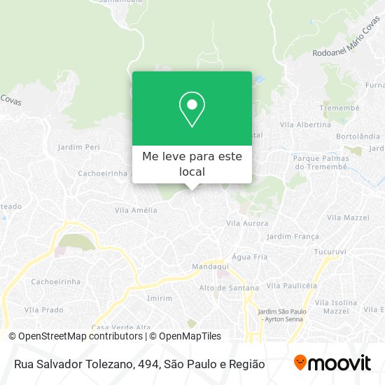 Rua Salvador Tolezano, 494 mapa