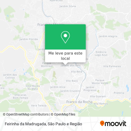 Feirinha da Madrugada mapa