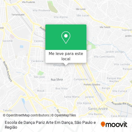 Escola de Dança Pariz Arte Em Dança mapa