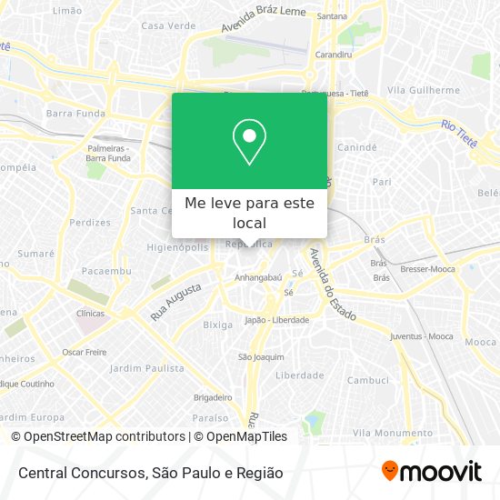 Central Concursos mapa