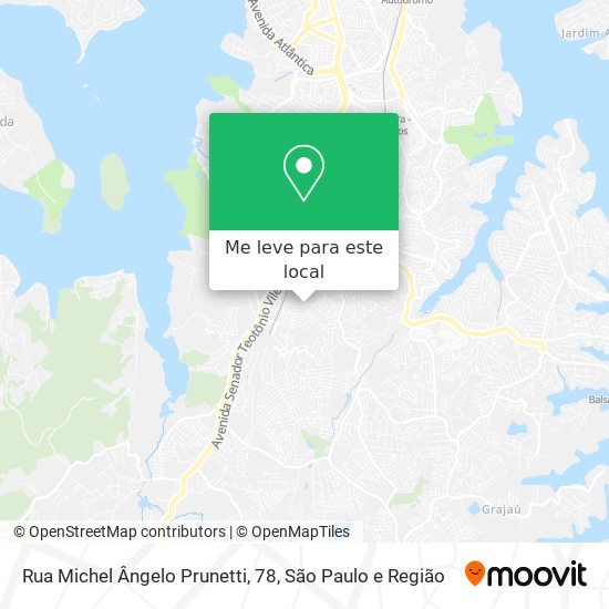 Rua Michel Ângelo Prunetti, 78 mapa