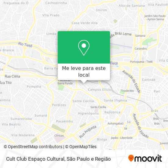 Cult Club Espaço Cultural mapa