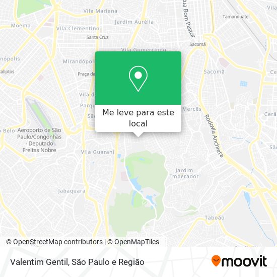 Valentim Gentil mapa