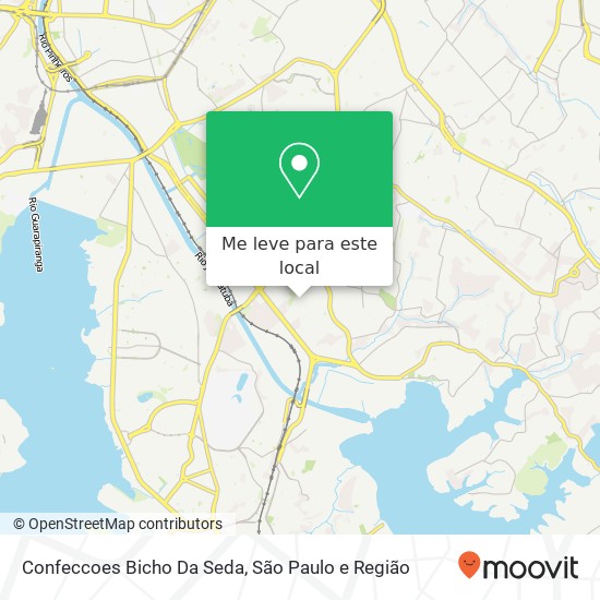 Confeccoes Bicho Da Seda, Rua Moisés Valério Franco, 434 Campo Grande São Paulo-SP 04446-100 mapa