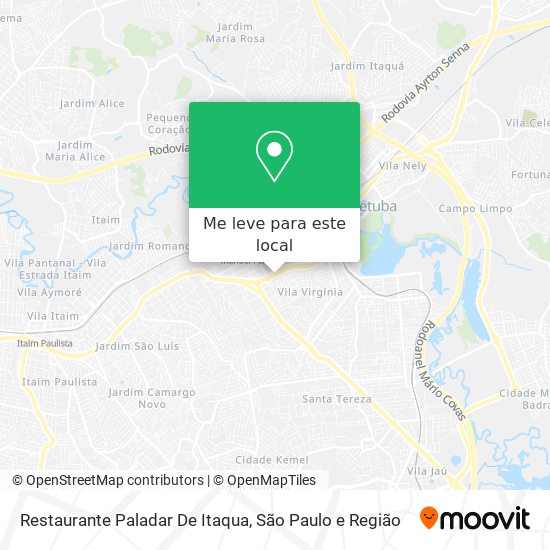 Restaurante Paladar De Itaqua mapa