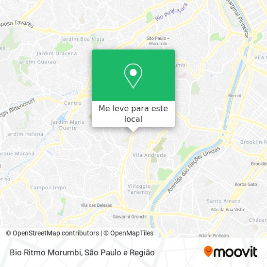 Bio Ritmo Morumbi mapa