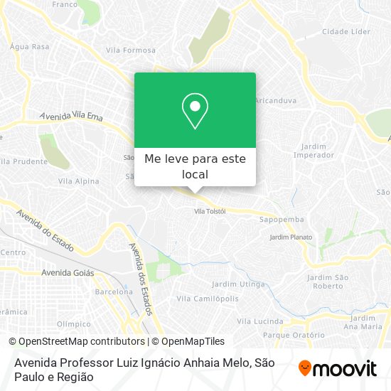 Avenida Professor Luiz Ignácio Anhaia Melo mapa