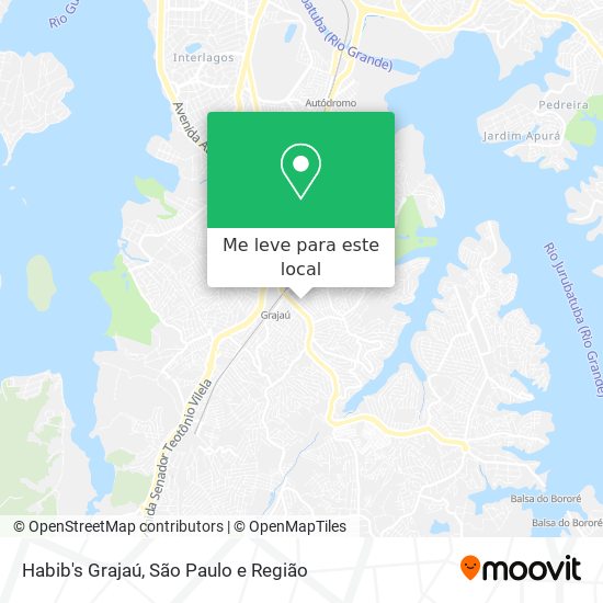 Habib's Grajaú mapa