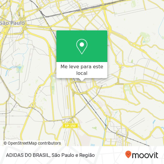 ADIDAS DO BRASIL, Rua Capitão Pacheco e Chaves, 313 Móoca São Paulo-SP 03126-000 mapa