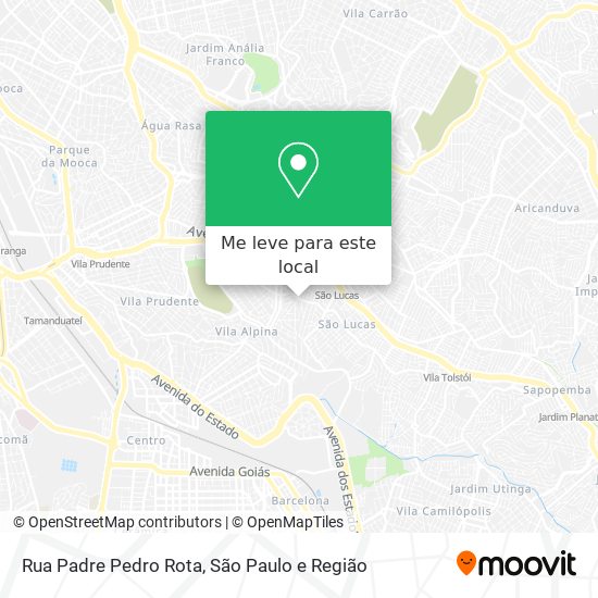 Rua Padre Pedro Rota mapa