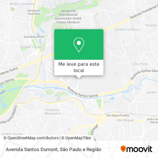 Avenida Santos Dumont mapa