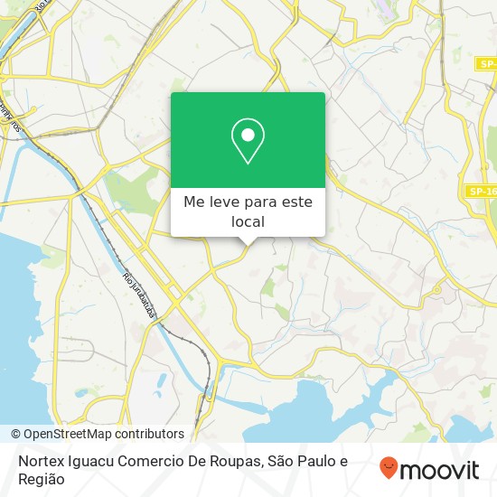 Nortex Iguacu Comercio De Roupas, Avenida Interlagos, 2255 Campo Grande São Paulo-SP 04661-100 mapa