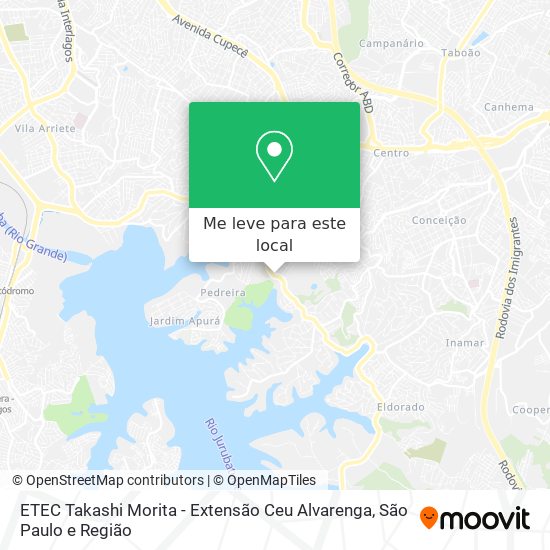 ETEC Takashi Morita - Extensão Ceu Alvarenga mapa