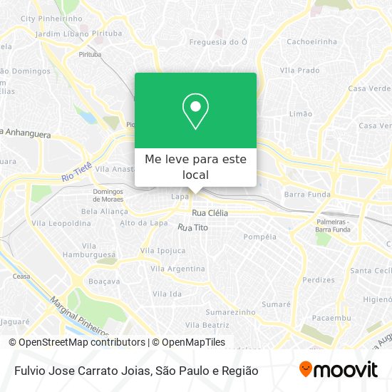 Fulvio Jose Carrato Joias mapa