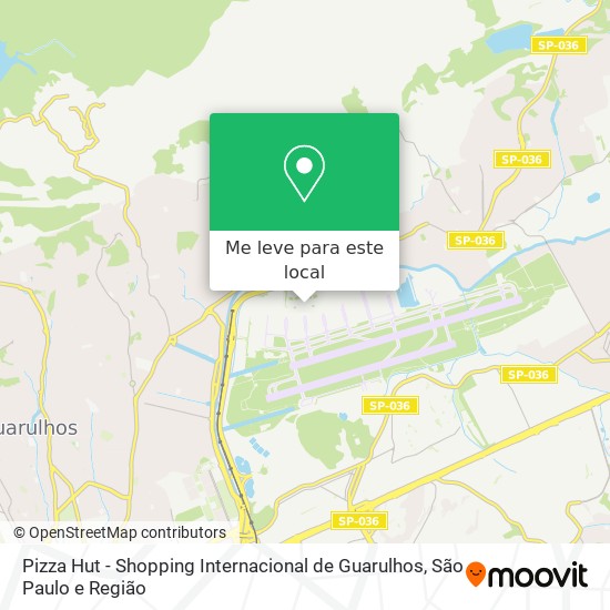 Pizza Hut - Shopping Internacional de Guarulhos mapa
