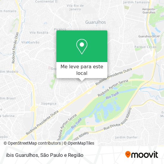 ibis Guarulhos mapa