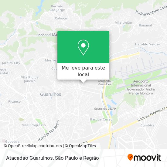 Atacadao Guarulhos mapa