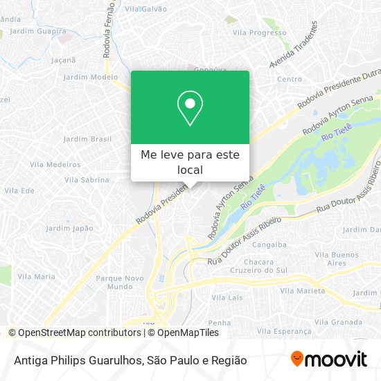 Antiga Philips Guarulhos mapa