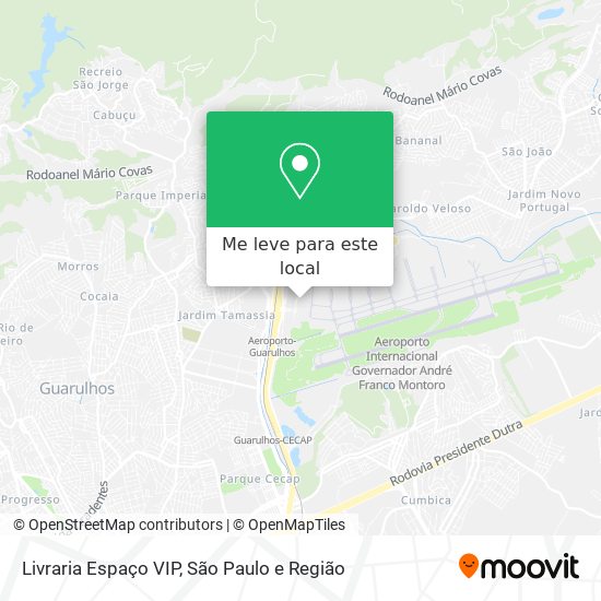 Livraria Espaço VIP mapa