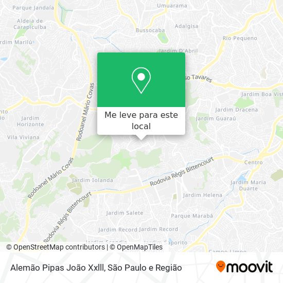Alemão Pipas João Xxlll mapa