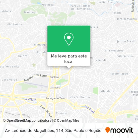 Av. Leôncio de Magalhães, 114 mapa