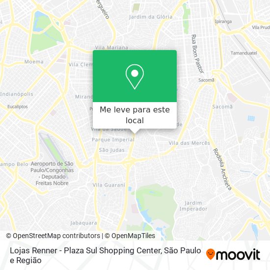 Lojas Renner - Plaza Sul Shopping Center mapa