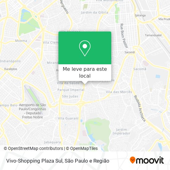 Vivo-Shopping Plaza Sul mapa