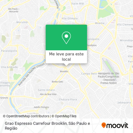 Grao Espresso Carrefour Brooklin mapa