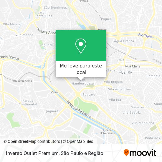 Inverso Outlet Premium mapa