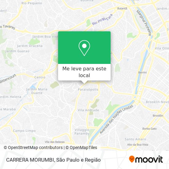 CARRERA MORUMBI mapa