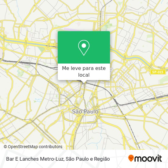 Bar E Lanches Metro-Luz mapa