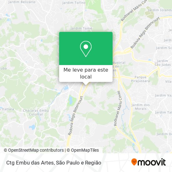 Ctg Embu das Artes mapa