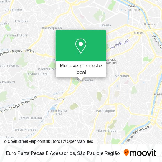 Euro Parts Pecas E Acessorios mapa