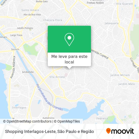 Shopping Interlagos-Leste mapa