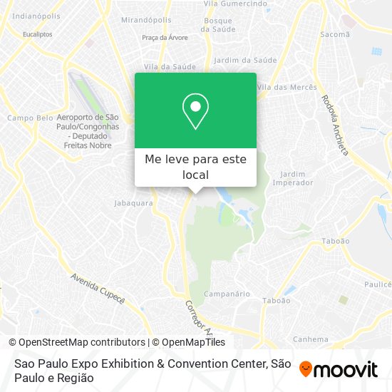 Sao Paulo Expo Exhibition & Convention Center mapa