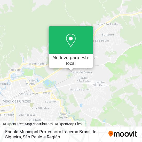 Escola Municipal Professora Iracema Brasil de Siqueira mapa