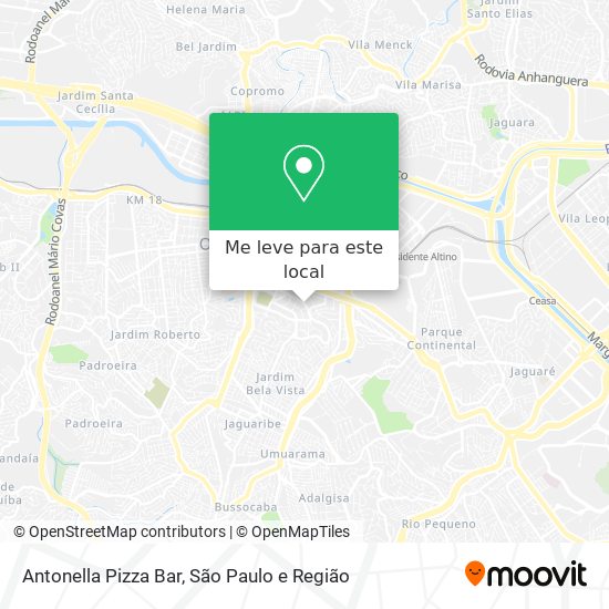 Antonella Pizza Bar mapa