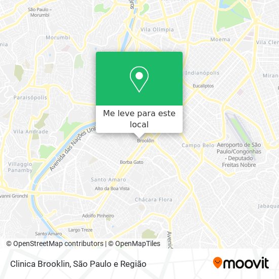 Clinica Brooklin mapa