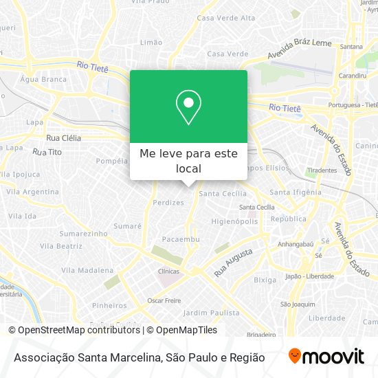 Associação Santa Marcelina mapa