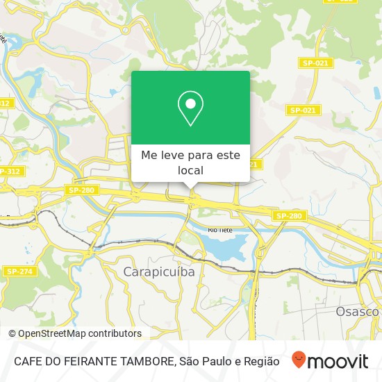 CAFE DO FEIRANTE TAMBORE, Avenida Piracema, 669 Tamboré Barueri-SP 06460-030 mapa