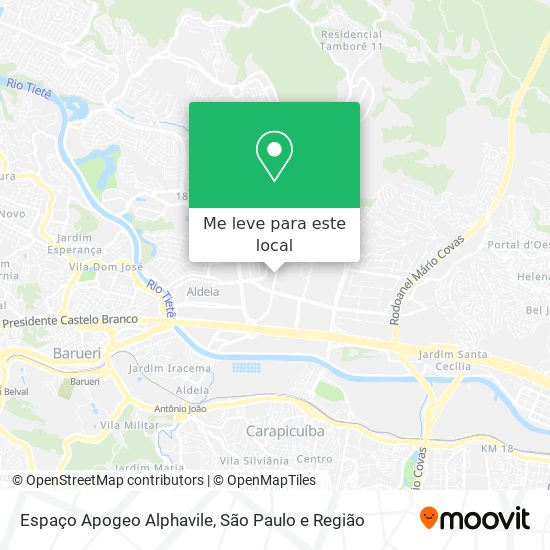 Espaço Apogeo Alphavile mapa