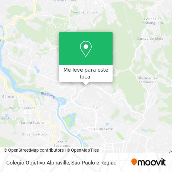 Colégio Objetivo Alphaville mapa