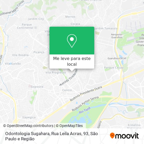 Odontologia Sugahara, Rua Leila Acras, 93 mapa