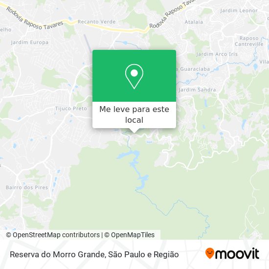 Reserva do Morro Grande mapa