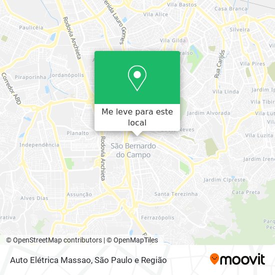 Auto Elétrica Massao mapa