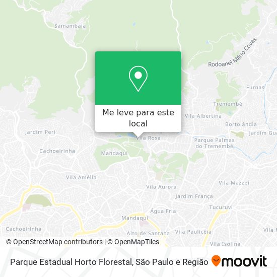 Parque Estadual Horto Florestal mapa