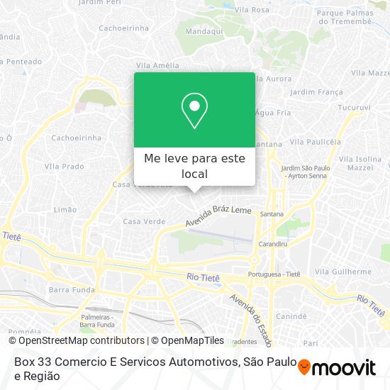 Box 33 Comercio E Servicos Automotivos mapa