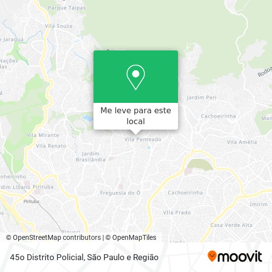 45o Distrito Policial mapa